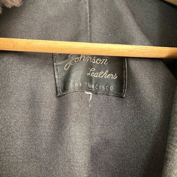 mens Leather jacket with collar - Picture 3 of 5